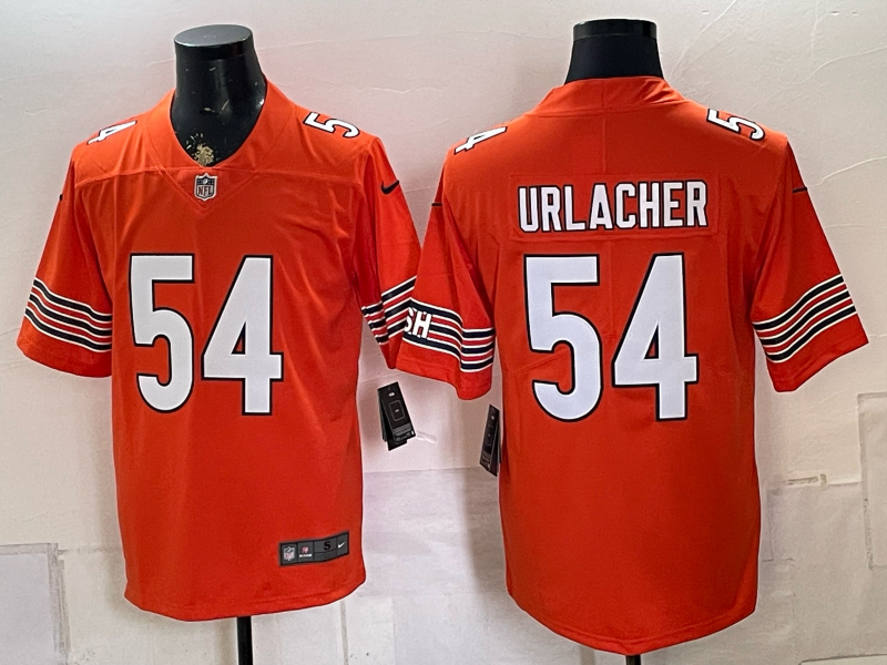 Men 2026 Chicago Bears #54 Urlacher orange Nike Limited NFL Jersey 080805